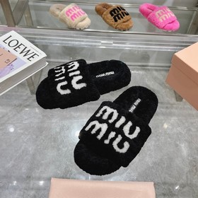 MIUMIU Классические осенне-зимние тапо