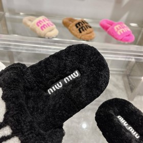 MIUMIU Классические осенне-зимние тапо