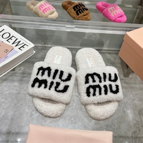 MIUMIU Классические осенне-зимние тапо