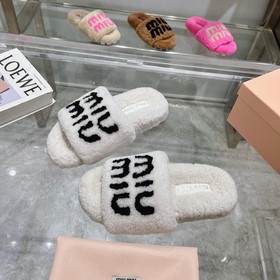 MIUMIU Классические осенне-зимние тапо