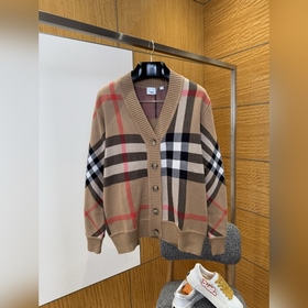 Вязаный кардиган BURBERRY Tartan ---