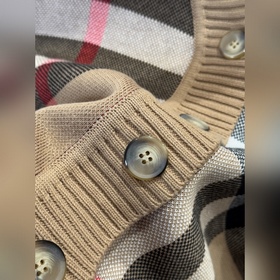 Вязаный кардиган BURBERRY Tartan ---