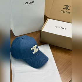 Бейсболка Celine из денима с логотипом