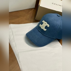 Бейсболка Celine из денима с логотипом