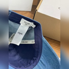 Бейсболка Celine из денима с логотипом
