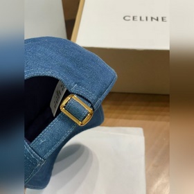 Бейсболка Celine из денима с логотипом