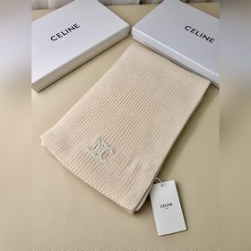 Классический кашемировый шарф CELINE.