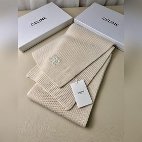 Классический кашемировый шарф CELINE. 