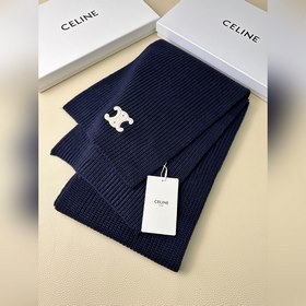 Классический кашемировый шарф CELINE. 