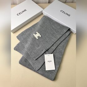 Классический кашемировый шарф CELINE. 