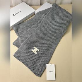 Классический кашемировый шарф CELINE. 
