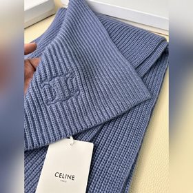 Классический кашемировый шарф CELINE. 