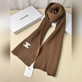 Классический кашемировый шарф CELINE. 