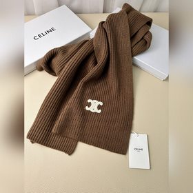 Классический кашемировый шарф CELINE. 