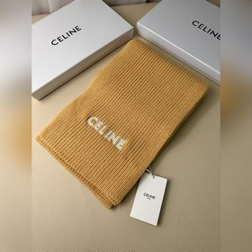 Классический кашемировый шарф CELINE. 
