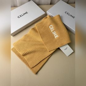 Классический кашемировый шарф CELINE. 