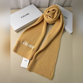 Классический кашемировый шарф CELINE. 