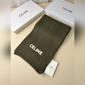 Классический кашемировый шарф CELINE. 