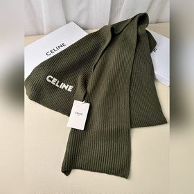 Классический кашемировый шарф CELINE. 