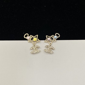 Колье и серьги-гвоздики  Chanel 25c 