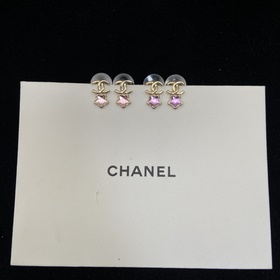 2 цвета Серьги Chanel Double C Star 