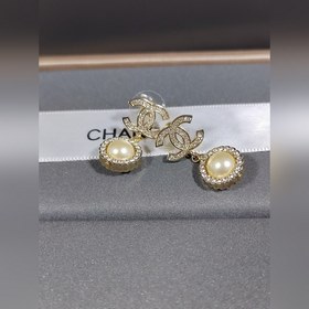 Классические серьги Chanel с двойной б