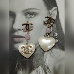 Классические серьги Chanel в форме сер