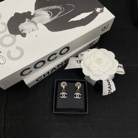 Серьги Chanel Double Colour-Block с кр