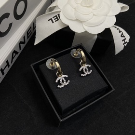 Серьги Chanel Double Colour-Block с кр