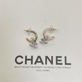 Серьги Chanel Double Colour-Block с кр