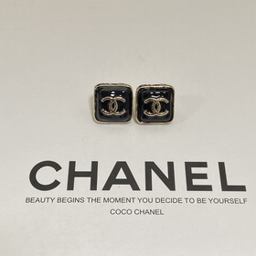 Винтажные серьги Chanel 23K с двойной 