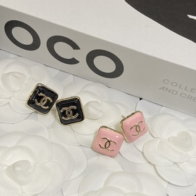Винтажные серьги Chanel 23K с двойной 