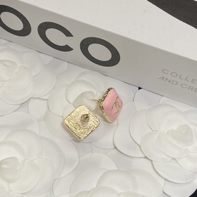 Винтажные серьги Chanel 23K с двойной 