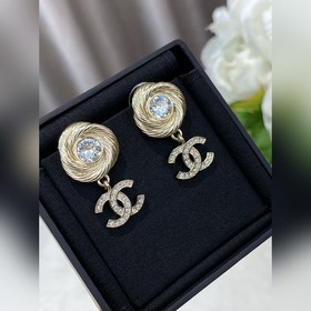 [Серьги Chanel Twisted Thread Knob Dou