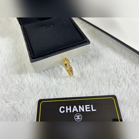 Chanel  Кольцо с квадратными звеньями