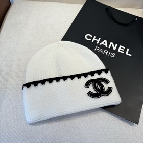 CHANEL Новинка Вязаная шапка Классичес