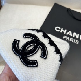 CHANEL Новинка Вязаная шапка Классичес