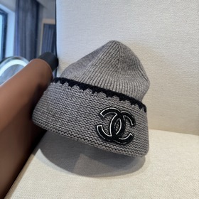 CHANEL Новинка Вязаная шапка Классичес