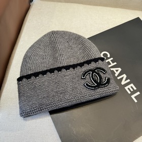 CHANEL Новинка Вязаная шапка Классичес