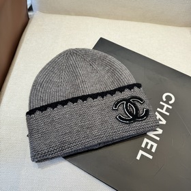 CHANEL Новинка Вязаная шапка Классичес