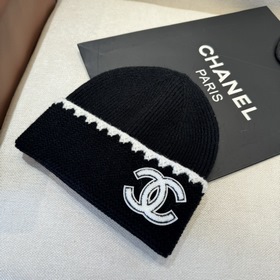CHANEL Новинка Вязаная шапка Классичес