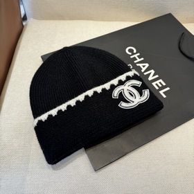 CHANEL Новинка Вязаная шапка Классичес
