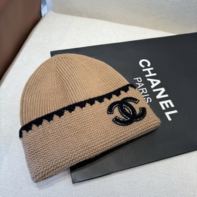 CHANEL Новинка Вязаная шапка Классичес