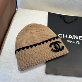 CHANEL Новинка Вязаная шапка Классичес