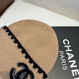 CHANEL Новинка Вязаная шапка Классичес