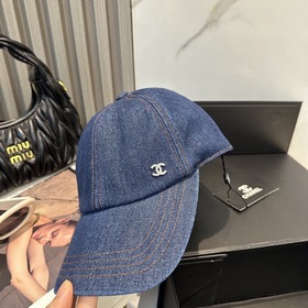 CHANEL Новинка Джинсовая бейсболка вин