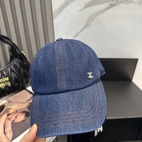 CHANEL Новинка Джинсовая бейсболка вин