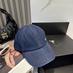 CHANEL Новинка Джинсовая бейсболка вин