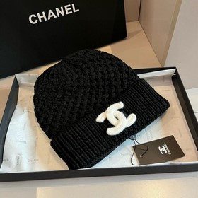 CHANEL Новинка Вязаная шапка-бейсболка
