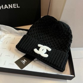CHANEL Новинка Вязаная шапка-бейсболка